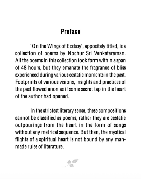 On the Wings of Ecstasy
