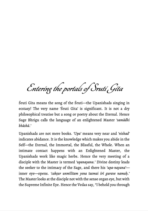 Sruti Gita - a Hymn by the Vedas