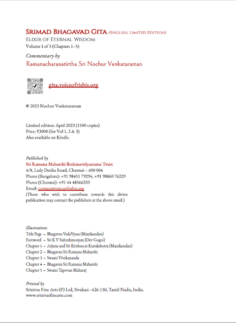 Srimad Bhagavad Gita | Elixir of Eternal wisdom